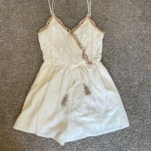 NWT: American Eagle crochet cream romper